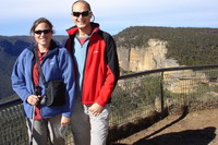 Us at the view from Govett's Leap, Blue Mountains