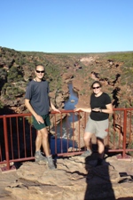 Us at Z-bend Lookout, Kalbarri National Park