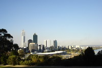 View of Perth City from the Botanic Gardens, Perth