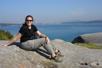 Nikki on rocks near South Head, Watson's Bay, Sydney