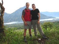 Us at the Mirador de Tepepul, Lago de Atitlan