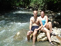 Us at the river where we stopped for a refreshing dip, Finca El Cisne