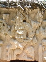 King 18 Rabbit depicted on Altar Q, Copan