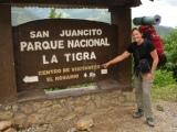 Sign at where we were dropped by the bus near San Juancito - 4km to La Tigra - hmmmm....don?t think so!