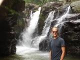 Ian at the waterfall near La Union