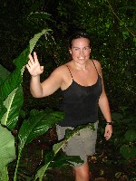 Nikki on a nature trail at Omega Tours Jungle Lodge