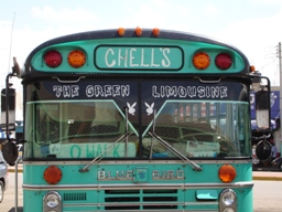 The Green Limousine which took us into Belize!