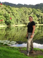 Nikki by lake in Selva Negra
