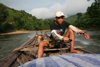 The (2nd) boatman, Nam Tha River trip