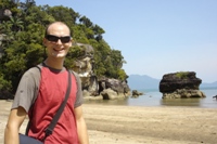 Ian on the beach, Bako National Park, Sarawak