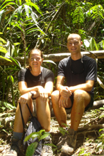 Us on jungle trek to the hide, Taman Negara