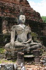 Buddha statue at Wat Mahathat, Old Sukhothai