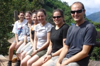(L-R) Toni, Sylvia, G'Nell, Amber, Nikki, Ian, Doi Chiang Dao Trek Day 3