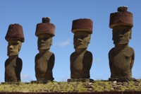 Moai at Anakena Beach, Easter Island