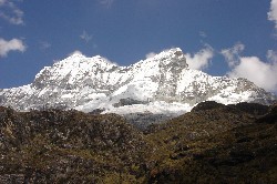 Glaciated mountains of the Cordillera Blanca